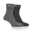 Jeep Ladies Supersoft Brushed Boot Sock Chocolate/Slate - 2 Pack